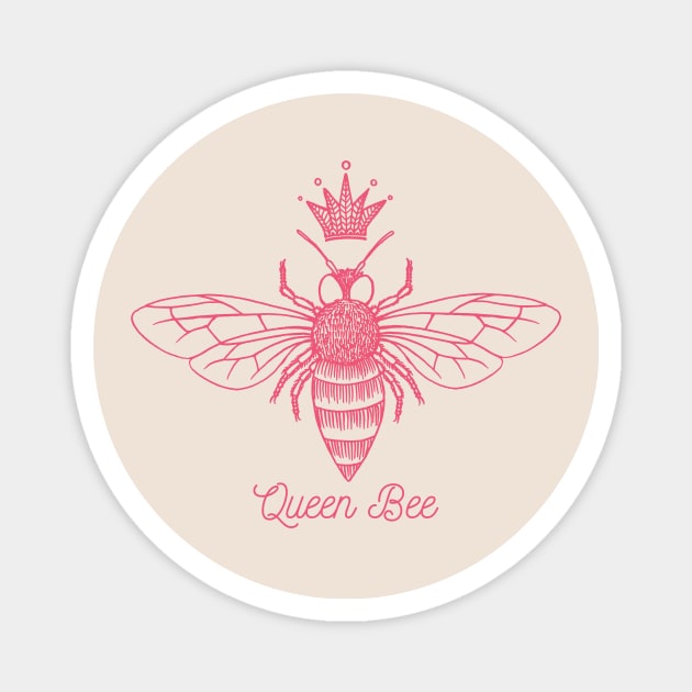 Queen Bee - Pink Magnet by Olooriel